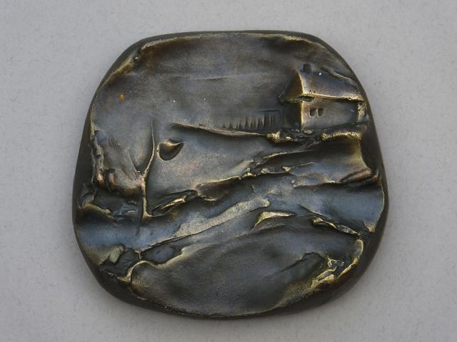 Barbara Zielińska-Jankowska - Obok domu 1(2)-medal dwustronny (awers) 