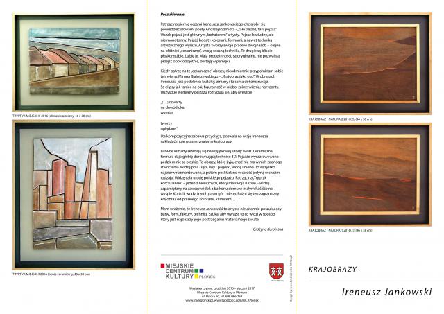 Ireneusz Jankowski - katalog wystawy "Krajobrazy" - 2016