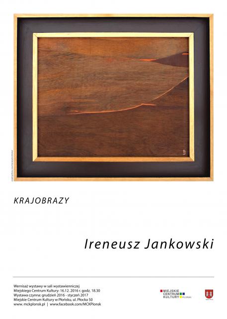 Ireneusz Jankowski - plakat wystawy "Krajobrazy" 2016