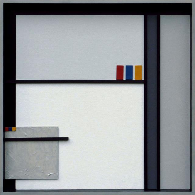 Ireneusz Jankowski - Skojarzenia XIV - 2023(2) - 55x55x4,5 - Praca niedostępna