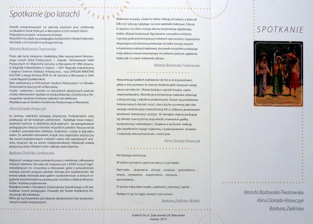Barbara Zielińska-Jankowska - Katalog - Galeria 34 - Warszawa 2013