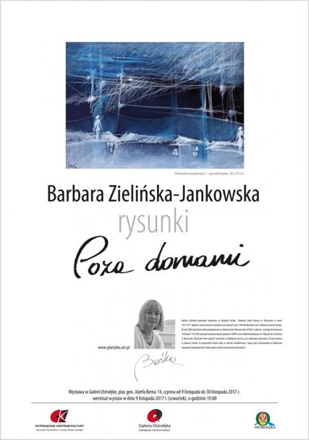 Barbara Zielińska-Jankowska - plakat wystawy - Galeria OCK - Ostrołęka 2017